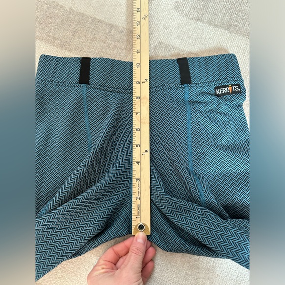 Kerrits Women’s Fleece Lite Chevron Equestrian Breeches Blue/Black (Size S) - Picture 10 of 11